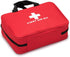 Red First Aid Bag, Empty Travel Rescue Pouch for Compact Survival Medicine, Green