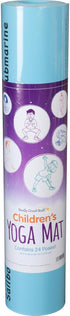 Really Good Stuff Kids Yoga Mat with 24 Illustrated Poses – Safe, Non-Slip, Soft Exercise Mat for Kids