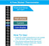 Mini 50W Aquarium Heater, Small Fish Tank Heater with Free Thermometer Sticker, 50 Watt.