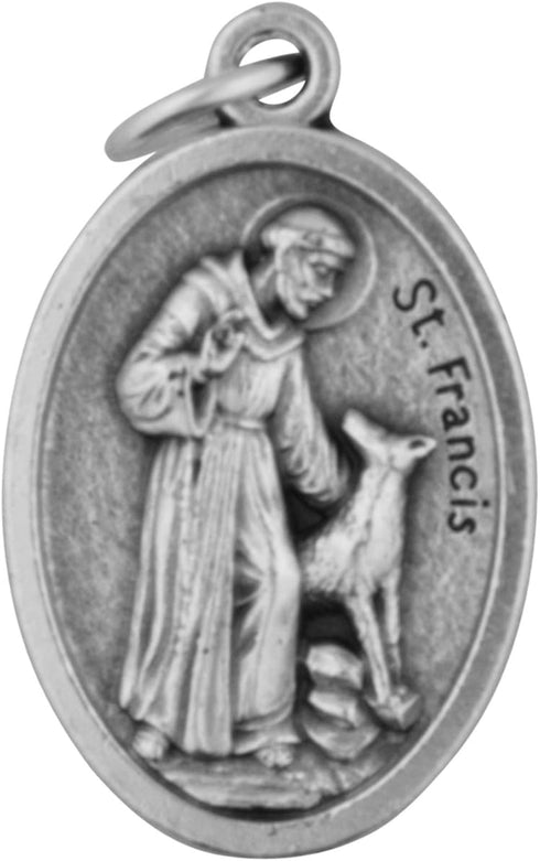 Venerare 1" Saint Francis of Assisi Pet Medal, Made in Italy