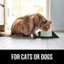 Gorilla Grip 100% Waterproof Raised Edge Silicone Pet Feeding Mat - Dog Cat Food Mat Protects Floors (18.5x11.5 Green)