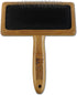 Bamboo Groom Slicker Brush with Stainless Steel Pins for Large Pets