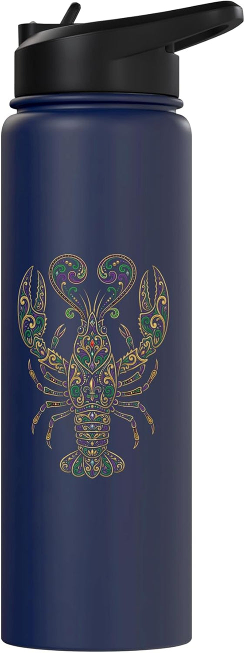 PixelPunch Boho Crawfish Boil Lobster Co. Lobster Design Bohemian Art Psychedelic Ornamental Crawfish Stainless Steel