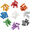 HZJD Bike Cable End Caps, 48PCS Cable Crimps, O-Ring Brake Cable Rubber Donuts (6PCS)