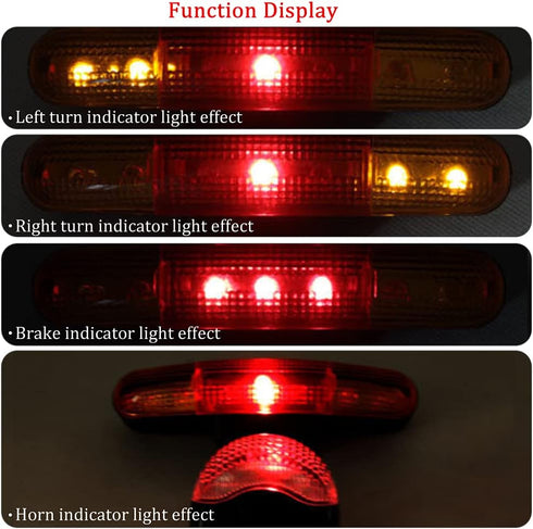 XINGYHENG Multifunctional Bicycle Turning Light, Red Color Brake Lamp for Safe Cycling