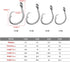 PASNMKvn 5Pcs Stainless Steel Circles Hook Big Game Fishing Hook Saltwaters Tunas Fishing Hook for Catfishes Bass Tunas