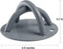 Wall Mount Bracket for Suspension Straps - Ceiling Anchor X Mount for Strength Training Systems