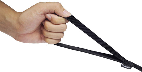 Strong Durable Nylon Dog Training Leash, 1 Inch Wide, 6 ft, 10 ft, 15 ft Long for Small and Medium Dogs (Black, 10 Feet)
