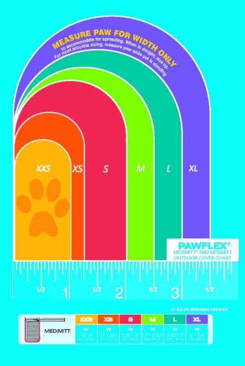 Pack 12-Pack) Medimitt Paw Bandages for Dogs, Cats and Pets Stretchy Medical Booties, First Aid for Paws Non Slip, Non