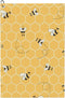 Honeycomb Bees Golf Towels - Cleaning Cloth for Golf Bag, Tennis Towel with Carabiner Clip, 24"x16"