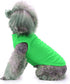 Chol&Vivi Plain Dog T-Shirt, 2pcs Blank Cotton Shirts for Extra Small to Extra Large Dogs, Sleeveless Tank Top, Light