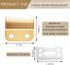 1037-400 Replacement Clippers Blades Compatible with Wahl 30-15-10, Professional Adjustable Blade Set, 2 Set