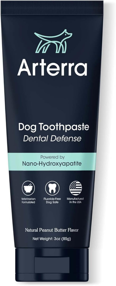 Remineralizing Dog Toothpaste Vet-Grade, with Nano-Hydroxyapatite, Reverses Early-Stage Decay, Cleans Teeth, Removes