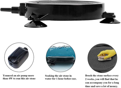 Air Stone 4.2 Inch for Aquariums, Hydroponics, Fish Pond Tank Plants Air Pump