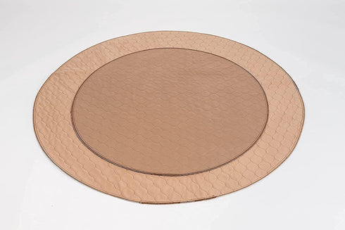 60 Inch EZwhelp Reusable Dog Pee Pad, Washable Waterproof Mat for Dog Potty Training or Whelping Pad, Round