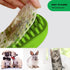 Rubber Dog Bath & Massage Brush - Cat Shampoo Scrubber with Soft Silicone Bristles for Short & Long Hair Pets