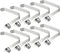 PATIKIL 9.5x9mm Kayak Paddle Snaps, 10 Pack Tent Pole Clips Steel V Shaped Push Button Spring Clips for Camping