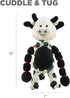 Outward Hound Thunda Tugga Cow Plush & Squeaky Dog Tug Toy