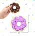 6 Pack Donut Catnip Toys, Interactive Pillows for Kittens, Chew Knickknack, Plush Plaything, 4 Inches
