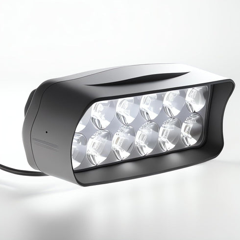 Keenso Ebike Headlight, Universal 12V-100V 1200lm High Brightness LED Light for Electric Bike and Motorcycle