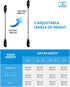 OCEANBROAD Adjustable Fishing Kayak Paddle - 94in/240cm to 102in/260cm Aluminum Alloy Shaft with Paddle Leash