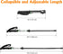 Travel Folding Trekking Hiking Pole with Carrying Case, Adjustable Walking Stick for Women and Men