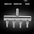 Aquarium Air Flow Valves, Manifolds Distributor Stainless Steel Splitter 4 Way T Shaped Control Valve Pump Lever Line Metal Regulator Gang Splitters Connector Tubing Fish Tank aquaculture Accessories by Joyzan