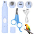 Anicuta Bird Nail Grinder,Automated Bird Beak Grinder,3-in-1 Nail Care Kit with Nail Clippers