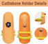 5.9"-6.53" Large Bird Cuttlebone for Parakeets - Cuddle Bone with Plastic Holder for Natural Calcium