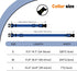 Waterproof Dog Collar, Easy to Clean Rubber with Quick Release Buckle for Small Medium Large Dogs (Blue, L < 15.4-24.8