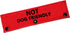 Funny Dog Leash Sleeve Not Dog Friendly, Dog Leash Wrap Alert Hanging ID Patch Tag for Pet Birthday Gift