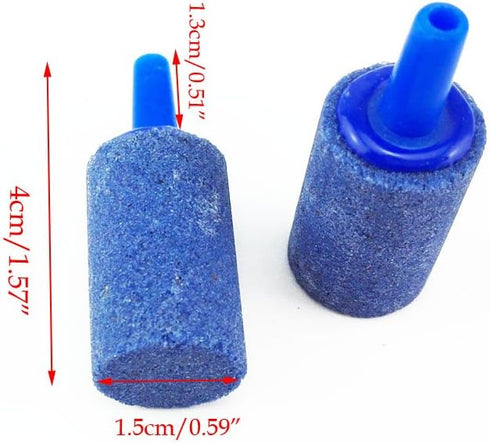 yueton Pack of 10 Cylinder Aquarium Bubble Air Stone for Fish Tank Aerator