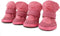 payanwin Anti-Slip Dog Boots Paw Protector, Winter Warm Skidproof Sneakers for Small Dogs (#1, Pink)