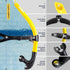 ZIONOR Snorkel Lap Swimming Training Diving Snorkeling with Comfortable Mouthpiece, One-Way Purge Valve