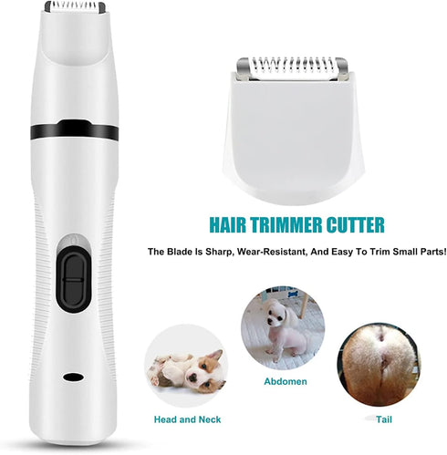 PJDDP 3 1 Trimmers, 3 in Dog Clippers & Nail Grinder,Dog Nail Dog Grooming Kit with Cutter Head,Electric Dog Shaver