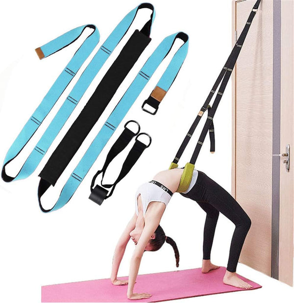 Yoga Fitness Stretching Strap, Door Flexibility Trainer for Rehab, Pilates, Ballet, and Gymnastics