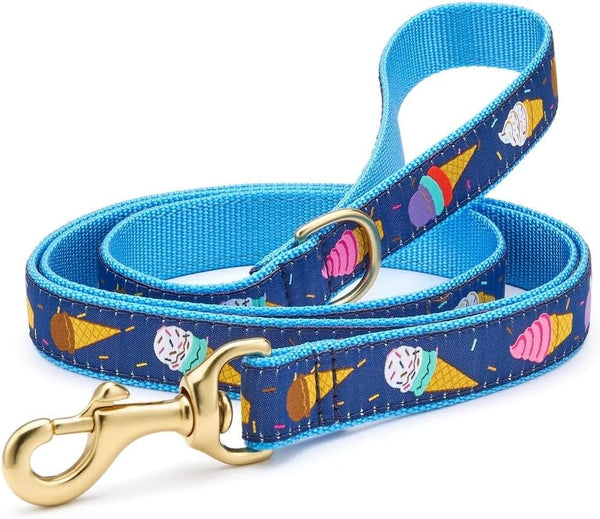 Up Country, Dog Lead Ice Cream Leash with D-Ring, 5 Foot (5