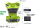 Ultralight LED Reflective Vest Running Gear with Pouch, USB Charging for Night Running Cycling