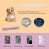 Slow Feeder Dog Bowls, Ceramic Bowl for Cats and Dogs, Non-Slip Silicone Mat, 6.2 inches Grey Pet Bowl