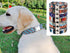 Dog Collar and Leash Set, Quick Release Buckle Soft Durable Print Collars for Small Medium Large Male Dogs and Cats,