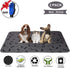 Washable Dog Pee Pads with Free Grooming Gloves, Non Slip Mats for Potty Training, Reusable Puppy Pads