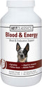 Vet Classics Blood & Energy Support for Dogs, Spirulina, Yellow Dock, & Alfalfa for Hemoglobin Formation, 120 Chewable