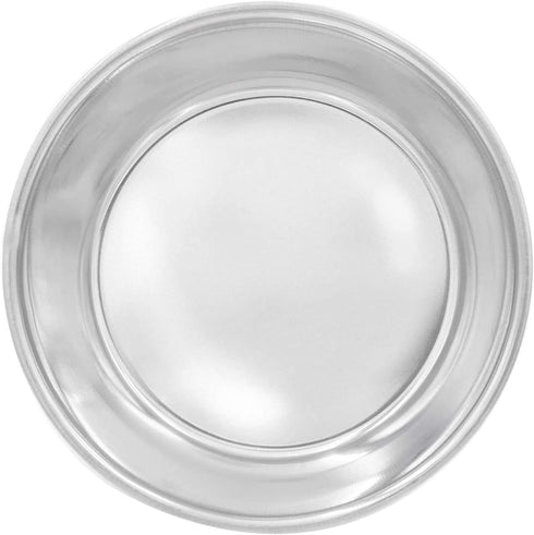 Fuzzy Puppy Heavy-Duty Stainless Steel Food & Water Bowl for Cats & Dogs, Silver, 1 Quart