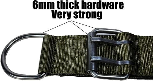 4-Layer Nylon Collar for Large Dogs, Tactical Military Training Heavy Duty Dog Collar for Extra Large Breeds