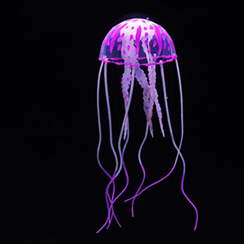 Purple Artificial Simulation Glowing Jellyfish Suitable for Fish Tank, Aquarium Decoration Popular Ornaments, Aquarium Décor Thematic Ornaments by Galepromot