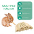 300g Chinchilla Snacks Sweet Bamboo Chew Toy for Rabbits Chew Sticks for Hamster Guinea Pig,Molar Treats Snack