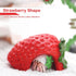 DQITJ 1 Pack Hermit Crab Hiding House Cute Strawberry Shape Rest Hideout Climbing Cave Habitat Decoration for Hermit