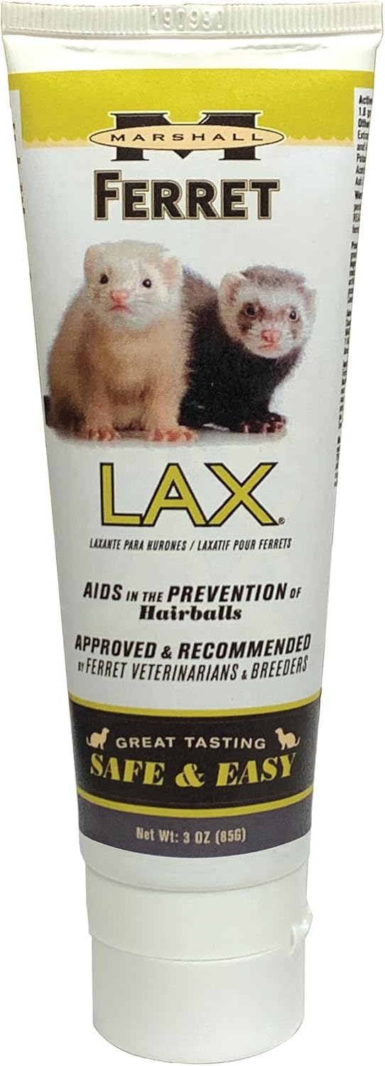 Marshall Pet Products Ferret Lax Hairball Remedy, 3 Ounce Formula for Digestive Support