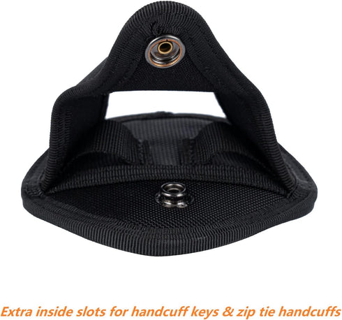 Handcuff Holster Pouch for Standard Cuffs, MOLLE Vest Holder Case for Law Enforcement, Police, Sheriff Security