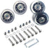 LOTOWELZON 4Pcs Set Luggage Replacement Wheels, 50mm with Bearings Repair Kits for Suitcase and Inline Skate